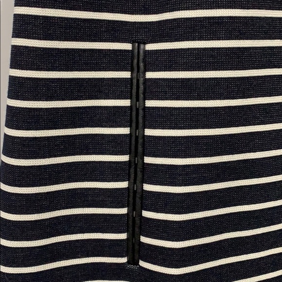 NWT - Ann Taylor faux leather cap sleeve dress - Picture 3 of 7